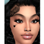 Face heart tattoos logo