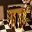 Art Deco Fluted Side Table – Polished Gold logo