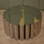 Art Deco Fluted Coffee Table – Plated Silver logo