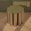 Art Deco Fluted Side Table - Plated Silver logo