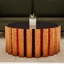 Art Deco Fluted Coffee Table – Hammered Copper logo