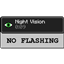 No Night Vision Flashing logo