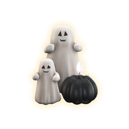 Cute little ghosts logo