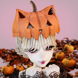 Pumpkin cat hat logo