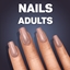 Long Square Cozy Colors Glossy Nails logo