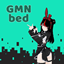 GAMERKAON bunny girl  bed V2 logo
