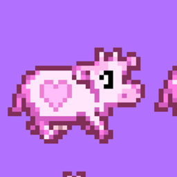 Strawberry milk cows logo