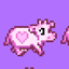 Strawberry milk cows logo