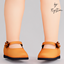 Toddler Leather Shiny Flats With Flower logo