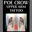 Poe Crow Upper Arm Tattoos logo