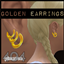 Gold earrings logo