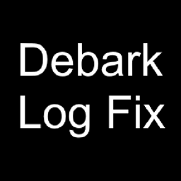 Debark Log Fix logo