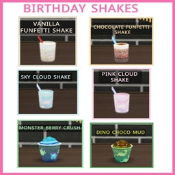 Birthday Shakes Set Recipe By icemunmun | Chinese Translation