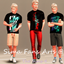 Male Black T-shirt by Simafans logo