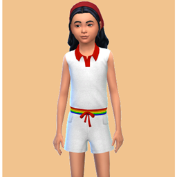 Ivy Rainbow Romper project image