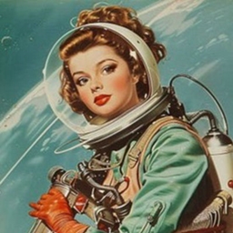 Space Girl Pinups logo