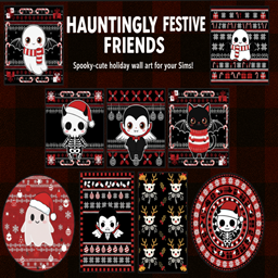 Hauntingly Festive Friends 🎄💀 logo