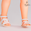 Toddler Two Tone Sandals With Interlaced Straps logo