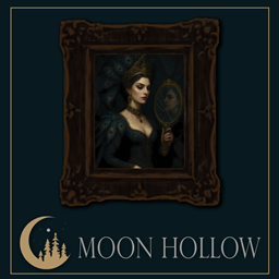 Victorian Goth Painting # 5 - MoonHollow logo