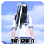 LIN-DIAN Bow long ribbon headdress logo