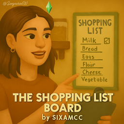 The Shopping List Board by sixamcc - Tradução PTBR