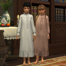 Victorian nightgown for kids logo