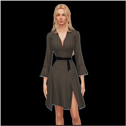 Female Dress Skirt Full Body logo