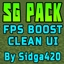 SG UI Pack - FPS Boost, Clean UI, PVP Resource Pack MCBE logo