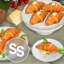 Croissants with butter, ham and salmon logo