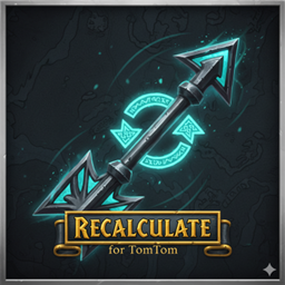 Recalculate - for TomTom logo