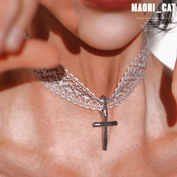 [Maoni_cat]Necklace No.19 Lace cross logo