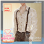 Clip Suspender Semi Open Collared Shirt logo