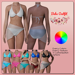 Bikini and Pareo  V8 logo