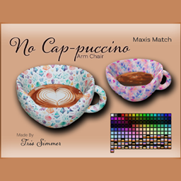 Coffee Addiction - No Cap-puccino Arm Chair logo