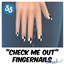 "Check Me Out" Fingernails logo