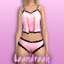 Okkult Sweet Nightmares Underwear Set 2 Velvets logo