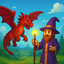 Penut's dragons & Walnut's Magic logo