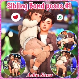 Acha Sibling Bond poses #1 (Child&Toddler) logo