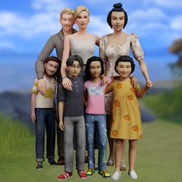 Pose pack for Family of Seven logo