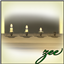 "Almost Out" Candle Set logo