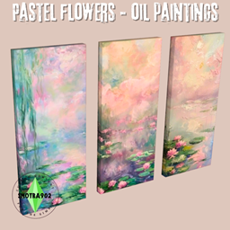 Pastel Flowers - Oil Paintings project image