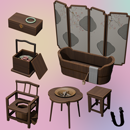 Cozy winter set logo