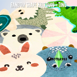 Random Shape Kids Rugs + Dino Kids rugs logo