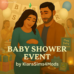 Baby Shower Event by KiaraSims4Mods - Tradução PTBR