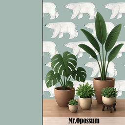 Mr.Opossum polar bear wall