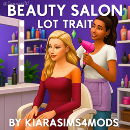 Beauty Salon Lot Trait by KiaraSims4Mods - Tradução PTBR - 1