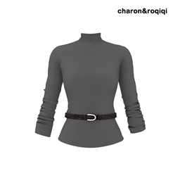 [charon&roqiqi]High-neck base layer knitwear