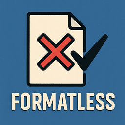 Formatless logo