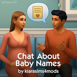 Chat About Baby Names by KiaraSims4Mods - Tradução PTBR