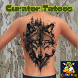 Curator Wolfpack Tattoo - CWT001 - Base game compatible logo